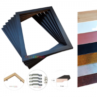 1 Molduras 40x60 Prontas para Telas Quadros Pinturas Artes Placas impressas - Só o aro