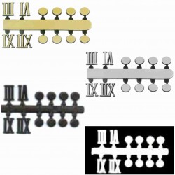 10 Jogos de números Romanos Bolinha tam. unico (14mm) - Cores Diversas