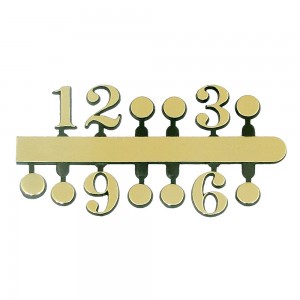 10 Jogos de números Arábicos Bolinha tam. único (14mm) - Cores Diversas