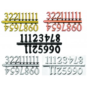 10 Jogos de números Arábicos GG (16mm) - Cores Diversas