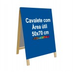 1 Cavalete de Madeira para Mesa ou Banner de propaganda medidas 50x80 cm