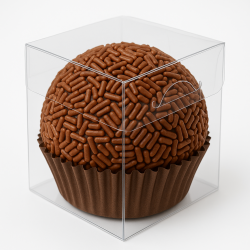 10 Caixas de Acetato 4x4x4 cm para 1 doce