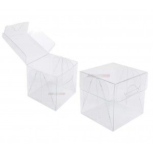 10 Caixas de acetato Transparente medidas 7,5x7,5x7,5 cm