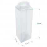 20 Caixas modelo Maleta de Acetato / Pet 11x11x24 cm para embalagem em geral e lembrancinhas