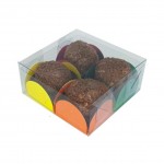 20 Caixas Transparentes para 4 doces medidas 8X8X5 cm