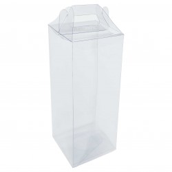 10 Caixas modelo Maleta de Acetato / Pet 11x11x24 cm para embalagem em geral e lembrancinhas