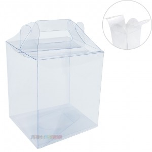 10 Caixa 10x10x15 cm Transparente modelo Maletinha para embalagem em geral e lembrancinhas