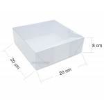 10 Caixas de Acetato 20X20X8 cm com visor para mini bolos, tortas, presentes e montagem de kits