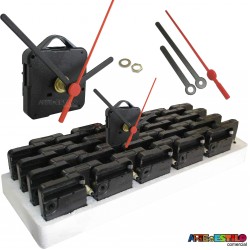 20 Máquinas de relogio QUARTZ (Tic-Tac) eixo 13 (5,5 mm de rosca) Com alça 