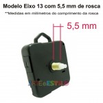 100 Máquinas Continuas p/ relógios Eixo 13 (5,5mm rosca) Com alça