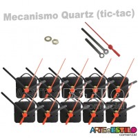 10 Maquinas de relogios de parede Quartz "Tic Tac" 