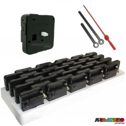 20 Máquinas de relogio QUARTZ (Tic-Tac) eixo 09 Sem alça e Sem Rosca