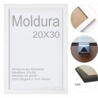 10 Molduras Prontas - 20x30 Cor Branca