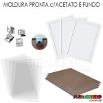 10 Molduras Prontas A4 - 21x30 Cor Prateada