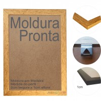 10 Molduras Prontas A4 - 21x30 Cor Dourada