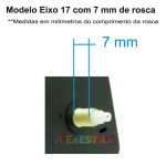 1 Máquina de relógio eixo 17 com Pêndulo + Modulo Musical com som de Pássaros