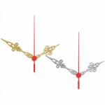 10 jogos de ponteiros Luiz XV Grande (7,0 cm) - Dourado - Prata com segundos vermelho