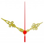 10 jogos de ponteiros Luiz XV Grande (7,0 cm) - Dourado - Prata com segundos vermelho