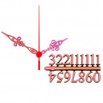 10 jogos de Ponteiros Luiz XV Grande + Cartela de Números para Mostrador de Relógios