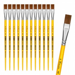 10 unidades Pincel Pinceis Escolar Tamanho Nº 04 Chato